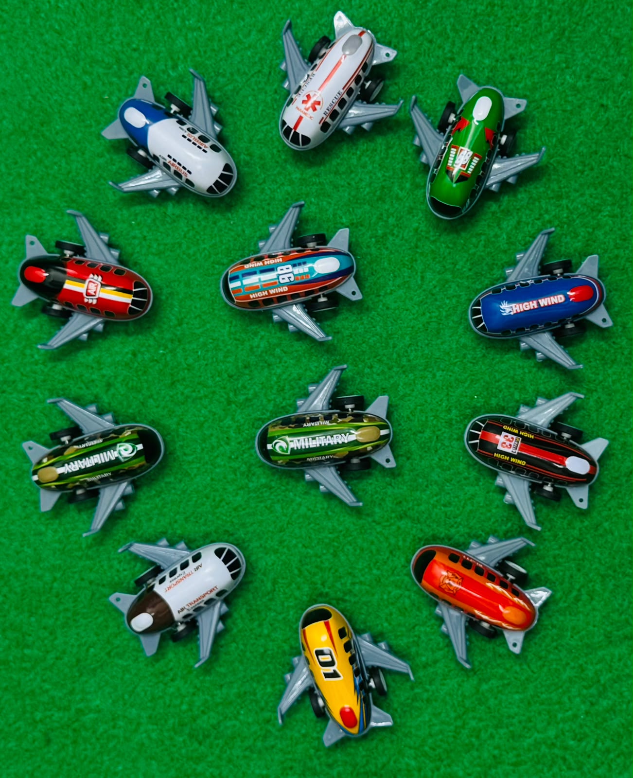 Kids Small Spring Aeroplan set(12 pcs)