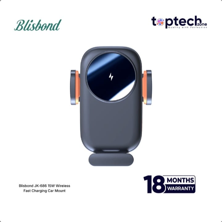🚗 Blisbond JK-686 15W Wireless Fast Charging Car Mount