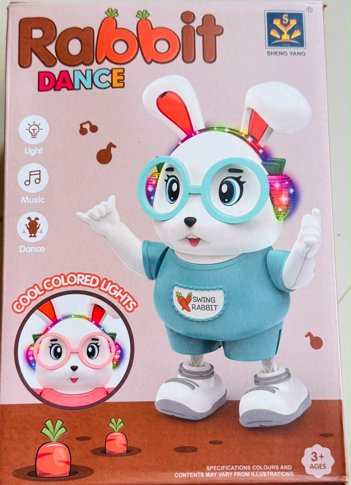 DANCE RABBIT MUSICAL LIGHT TOY